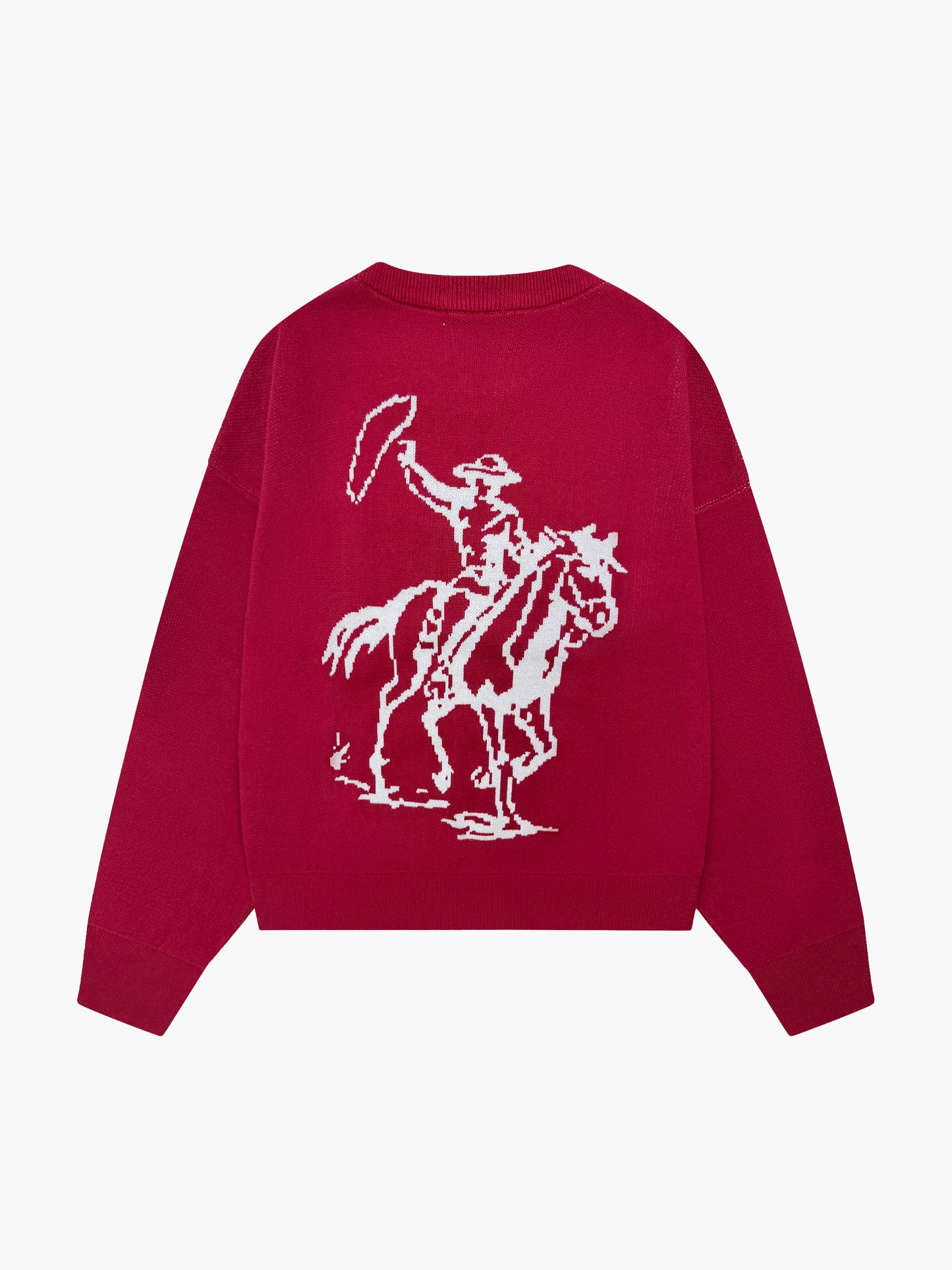 Red Jacquard Knit