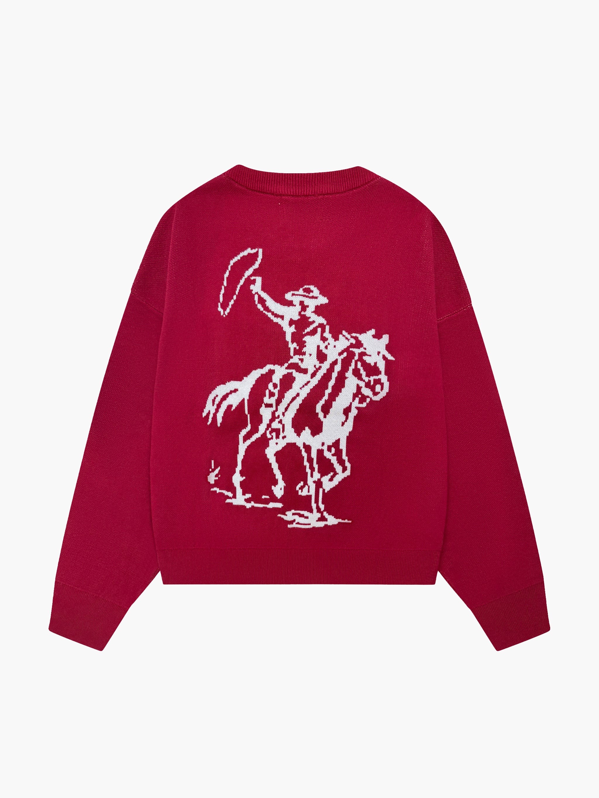 Red Jacquard Knit