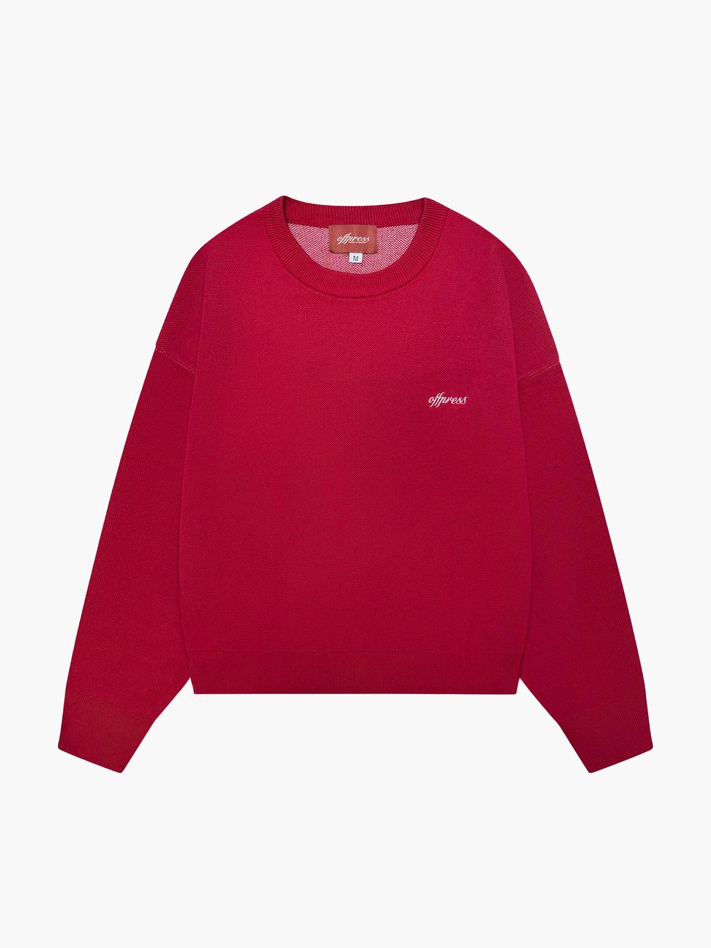 Red Jacquard Knit