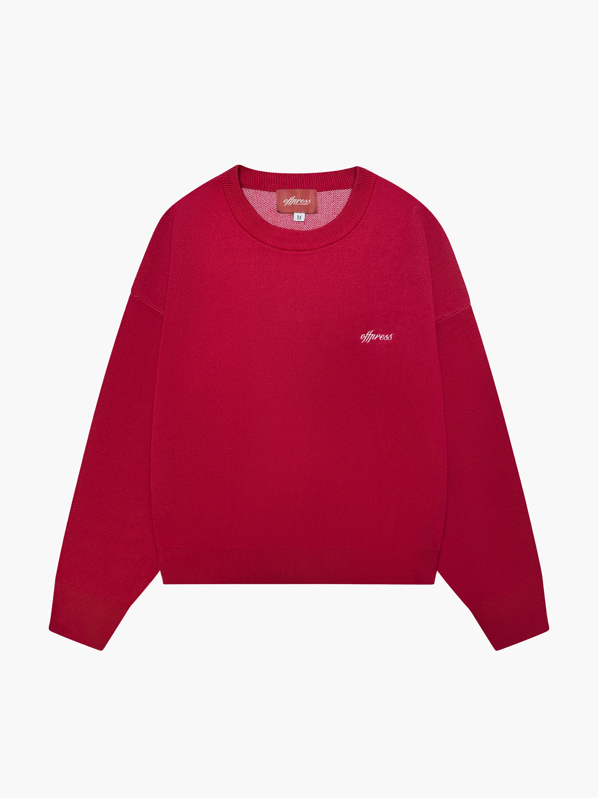 Red Jacquard Knit